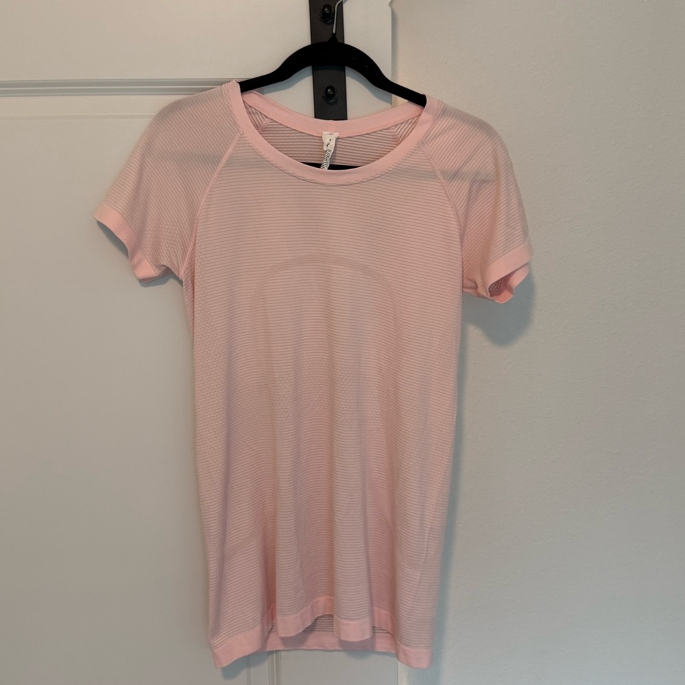 lululemon swiftly tech short sleeve 2.0 strawberry milkshake
